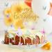 60 Blue Purple Butterfly Cake Toppers with Happy Birthday Topper | 3D Mixed Size Color Decoration Set for Birthday & Wedding Party Supplies - Buy Online on SooperMarket.com