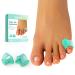 Welnove gel-toe spreader-12-pack spacer for small toes-small toe cushions small toe sleeves to prevent friction and reduce pressure (green)