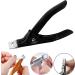 Professional Rustproof Nail Clippers for Acrylic Gel Nails - Black - Buy Online on SooperMarket.com