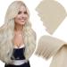 Laavoo hair extensions real hair tape injection blond #1000 invisible extension genuine hair tape virgin skin weighing hair extension real hair tape inject hellblond 40cm 5pcs 10g 40cm-virgin-5pcs 2.1 #blonde