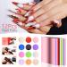 Acrylic Nail Design Kit with Brushes, Dotting Tool, Tape Strips, Foil Stickers & Rhinestones - Nail Technician Accessories - Buy Online on SooperMarket.com