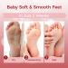 OUKEYA Foot Mask 3 Pairs: Nourish Foot Mask Dermatologically Tested Repairs Heels & Soften Dry Dead Skin for Cracked Feet(No Peeling) Rose - Buy Online on SooperMarket.com