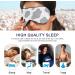 Haskirky Light Blocking Eye Mask - Adjustable Unisex Travel Mask for Deep Sleep - Grey Cow Print - Buy Online on SooperMarket.com