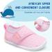 LeIsfIt Toddler Water Shoes - Quick-Dry Aqua Socks for Boys and Girls | Lightweight Non-Slip Swim Shoes for Kids | Breathable Beach Shoes - Size 7 Toddler (Pink) - Buy Online on SooperMarket.com