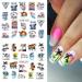 Seaside Series Nail Art Stickers - Green Coconut Palm Beach Design - Summer Holiday Decorations - DIY Nail Art Supplies - Buy Online on SooperMarket.com