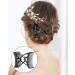 4-Piece Stretchy Double Comb Hair Clips for Women - Adjustable Elastic Hair Accessories for Thick, Curly, Thin Hair - Magic Hair Clip Combs in Coffee and Black - Buy Online on SooperMarket.com