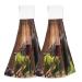 Boccsty Glasses of Red and White Wine Hanging Kitchen Towels 2 Pieces Grapes Wooden Dish Cloth Tie Towels Hand Towel Tea Bar Towels for Bathroom Farmhouse Housewarming Tabletop Home Kitchen Theme