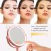 Touch-Screen Vanity Mirror with Lights & Desk Mirror Lights, Portable HD Cosmetic Lighted Mirror - Pink - Buy Online on SooperMarket.com