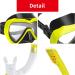SwimStars Snorkel Set for Women and Men - Anti-Fog Comfortable Mask with Tempered Glass - Ideal for Swimming, Snorkeling, and Scuba Diving - Yellow - Buy Online on SooperMarket.com