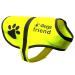 4Legriend safety vest for dogs yellow reflective with hole for the leash keep your dog visible safe in front of cars and hunting accidents yellow 2 pack small
