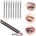 WOFASHPURET 8pcs Pencil Sharpener Eyebrow Pencil Black Eyebrow Makeup Pencil Cosmetic Small Tools Wooden Miss 1 count (Pack of 1) Coffee - Buy Online on SooperMarket.com