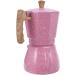 Latte Mocha Coffee Italian Moka Espresso Cafeteira Percolator Pot Field Coffee 300 ml Pink - Buy Online on SooperMarket.com