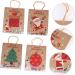KOMBIUDA Xmas Treat Bags 1 Set 12 Pcs Christmas Tote Bag Candy Bags Wrapping Bags Packing Bag Paper Bag Kraft Paper 27X21X11CM Assorted Color - Buy Online on SooperMarket.com