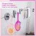 2 Pcs Rabbit Shaped Shampoo Conditioner Bar Pouch Set for Travel | Light Pink & Rose Pink | Exfoliating Loofah Bubble Foam Net - Buy Online on SooperMarket.com