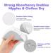 Organic Bamboo Nursing Breast Pads - 14 Pack for Breastfeeding and Maternity | Reusable, Washable, Soft & Natural | Large Nipple Pads for New Moms - Multicolor Set with Laundry Bag - Buy Online on SooperMarket.com