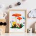Embroidery Starter Kit: Mushroom Cross Stitch Set for Beginners - 5 Sets with Patterns, Instructions, Hoops, Needles & Threads - Buy Online on SooperMarket.com