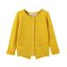 SMILING PINKER Toddler Girls Knit Cardigan Soft Warm Sweaters with Pockets 12-24 Months Yellow