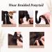 Fulang Hair 2pcs Braid Ponytail Extension - Long Light Brown Braided Hair Tie for Women - Buy Online on SooperMarket.com