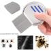 U-K Head Lice Comb Professional Stainless Steel Lice Nits Comb Portable Louse Removal Comb for Effectively Get Rid of Hair Lice and Nits(Blue) Useful As Shown - Buy Online on SooperMarket.com