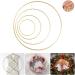 8 Pack Large Metal Floral Hoop Wreath Macrame Rings - Gold (6, 8, 10, 12) for Wedding Decor & DIY Crafts - Buy Online on SooperMarket.com