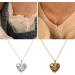 Oralgo Adjustable Heart Pendant Necklace - French Style Silver Collarbone Chain for Women & Girls - Buy Online on SooperMarket.com