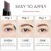 Dual-Sided Rapid Brow Eyebrow Pencil Set - Fine Tip Sweatproof Brow Pen with Combs (Black, 2 Pcs) - Buy Online on SooperMarket.com