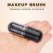 Retractable Kabuki Brush - Cute Capsule Travel Makeup Brush for Liquid Foundation & Powder - Perfect for Contour & Blush - Black - Buy Online on SooperMarket.com
