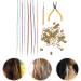 50pcs Colored Hair Extension Set - Hair Wig, Tinsel, Hair Band Kit for Women - High Temperature Wire, Bulk Wigs - European & American Style - Buy Online on SooperMarket.com