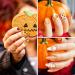 Whaline Fall Halloween Nail Art Stamping Plate Kit - Set of 6 Pumpkin Ghost & Plaid Designs for DIY Manicure | Perfect for Autumn & Thanksgiving - Buy Online on SooperMarket.com