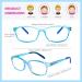 Children Optical Glasses Frame tr90 Flexible Bendable One-piece Safe Eyeglasses Girls Boy Black/ Clear Blue - Buy Online on SooperMarket.com