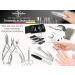Professional Stainless Steel Tweezers Set - 2-Piece Pointed & Splinter Tweezer Kit for Precision Plucking - Buy Online on SooperMarket.com