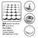 2 oz Aluminum Balm Tins 24 Pack - Screw Thread Lid for Pill Storage, Lip Balm, Cosmetic, Candles - Tin Cans for Salve and Spices - Buy Online on SooperMarket.com