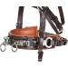 Heinick-Reitsport Professional Leather Cavesson with Bit Strap Nosepiece - Brown-Chestnut for Warmbloods | International Shipping Available - Buy Online on SooperMarket.com