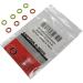 100 Pack Soft Stitch Ring Markers - Small Size for Needle Sizes 0-8 - Orange & Yellow - Knitting/Crochet - Buy Online on SooperMarket.com