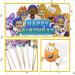 Guppies Ocean Sea Theme Happy Birthday Cake Topper & Mini Cupcake Decorations - 25 Pack - Buy Online on SooperMarket.com