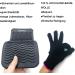 Heat-Resistant Mat Bag & Glove Set for Hair Styling Tools - Curls Smoothing Iron | 28.5cm x 14cm | Black - Buy Online on SooperMarket.com