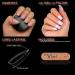 Vixi 600 Medium Square Nail Set with Prep File | Clear Express Full Cover False Fingernail Extensions - 10 Sizes | For Salon Professionals & Home Use - Buy Online on SooperMarket.com