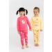 Artie Baby Girls 100% Cotton Long Sleeve Pyjamas for Kids | Set of 2 Footless Pajamas | Comfortable Nightwear for Children 12M-8Y | 5-6 Years, Yellow - Buy Online on SooperMarket.com