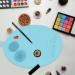 Harilla Brush Cleaning Mat Silicone Makeup Brush Cleaning Mat Lightweight Multipurppose Scrubber Mat for All Brushes blue - Buy Online on SooperMarket.com