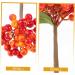 Artibetter 5pcs Christmas Ornaments Christmas Berry Twigs Xmas Floral Arrangements Christmas Tree Berries Red Berry Arrangement Wreath Artificial Berry Xmas Berries Bouquet Soft Pvc Spray Orange 27.00X11.00X11.00CM - Buy Online on SooperMarket.com