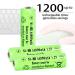 1.2V AA NIMH 900mAh Rechargeable Batteries - 12 Pack for Outdoor Solar Lights & LED String Lights - Buy Online on SooperMarket.com