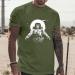 BEUU Men's Space Monkey Print Short Sleeve T-Shirt - Army Green Large - Buy Online on SooperMarket.com