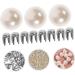 STOBOK 300 Sets Pearl Claw Nails Tiara DIY Head-Dress Rivet DIY Rivets Decor Round Pearl Rivets Bags Manual - Buy Online on SooperMarket.com