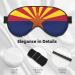 Arizona Flag Soft Sleep Eye Mask | Breathable Travel Eye Patch for Women | Perfect Relaxation Gift - Buy Online on SooperMarket.com