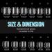 TOMICCA Extra Short Square Fake Nail Tips - 192Pcs Half Matte Acrylic Pre Filed Gel Tips for DIY & Salon - Perfect for Beginners & Professionals - Buy Online on SooperMarket.com