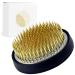 Wazakura Ikebana Kenzan Japanese Flower Holder  Made in Japan  Floral Arranging Pin Frog  Round - 2.4(61mm) Brass Brass 2.4(61mm)