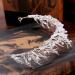 Miranda's Bridal Women's Pearl Crown Tiara Headband for Pageants and Bridal Shoots - Buy Online on SooperMarket.com