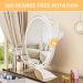 Gvnkvn Vanity Mirror with Lights - 18 Lighted Makeup Mirror with 3 Color Modes and Touch Control - Oval LED Makeup Mirror for Bedroom - 360 Adjustable White - 18x18 - Buy Online on SooperMarket.com