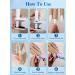 Flexible Silicone Practice Hand for Acrylic Nails with 100PCS White Nail Tips - Buy Online on SooperMarket.com