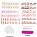 6 Packs Almond Design Press On Nails - 144 Pcs Medium Fake Nails for Women and Girls - Buy Online on SooperMarket.com